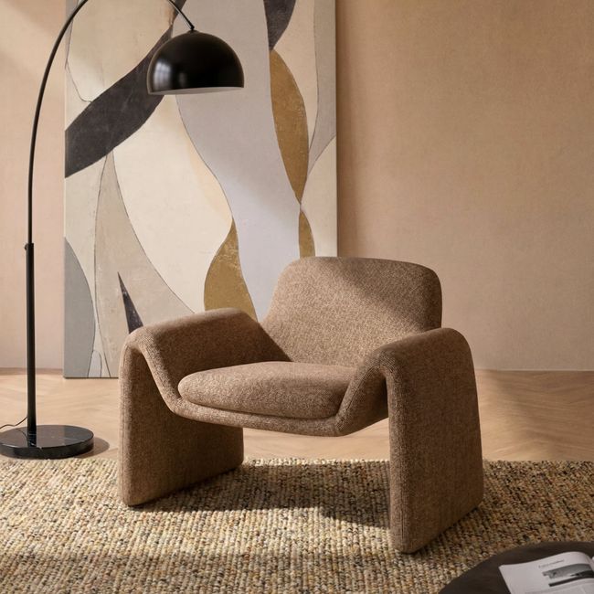 Fauteuil MELVIA - Chocoladebruin
