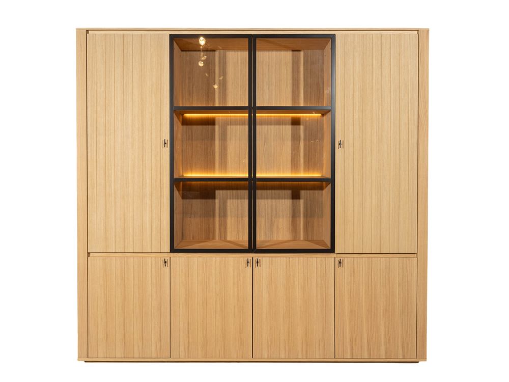 Vitrinekast EVORA - Eikfineer CRE-3-001-NAT