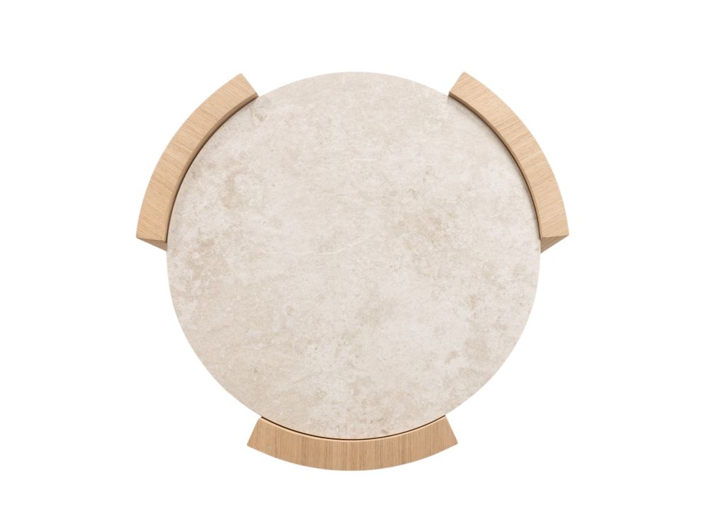 Salontafel HANA - Natural eikenfineer / Keramiek CRE-4-TZ3