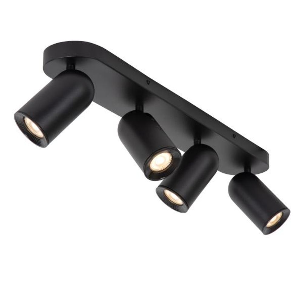 Plafondspot 4x PUNCH - zwart LCD139580430