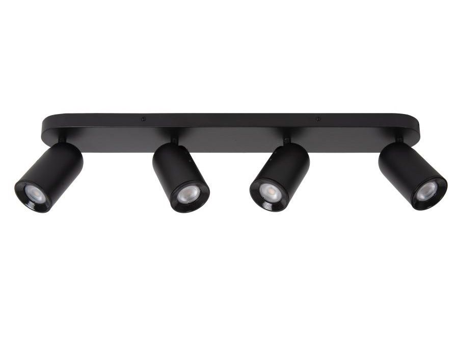 Plafondspot 4x PUNCH - zwart