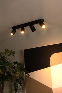 Plafondspot 4x PUNCH - zwart LCD139580430