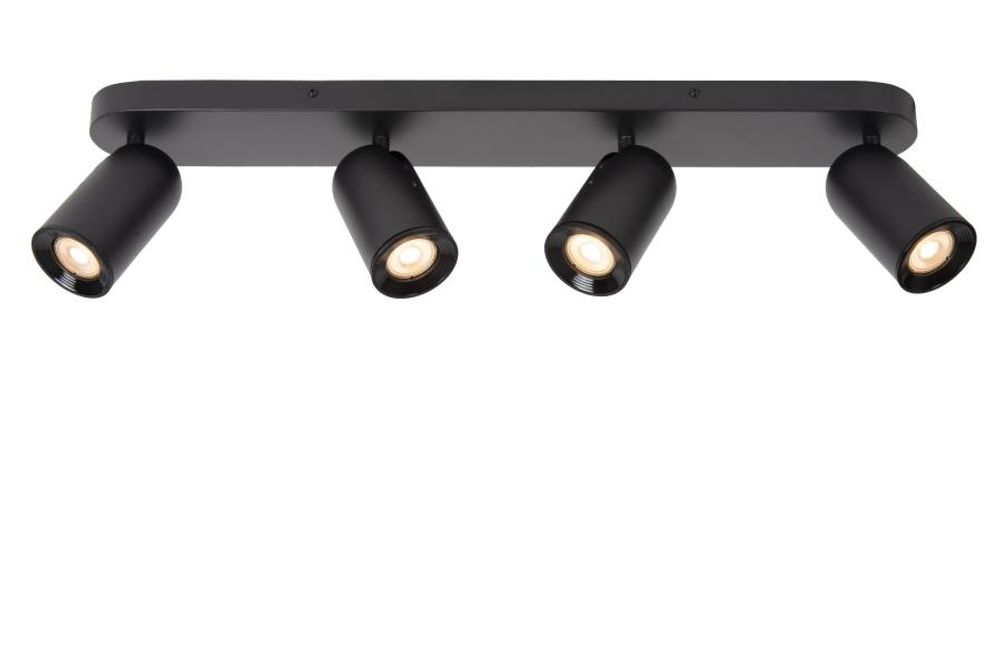 Plafondspot 4x PUNCH - zwart LCD139580430