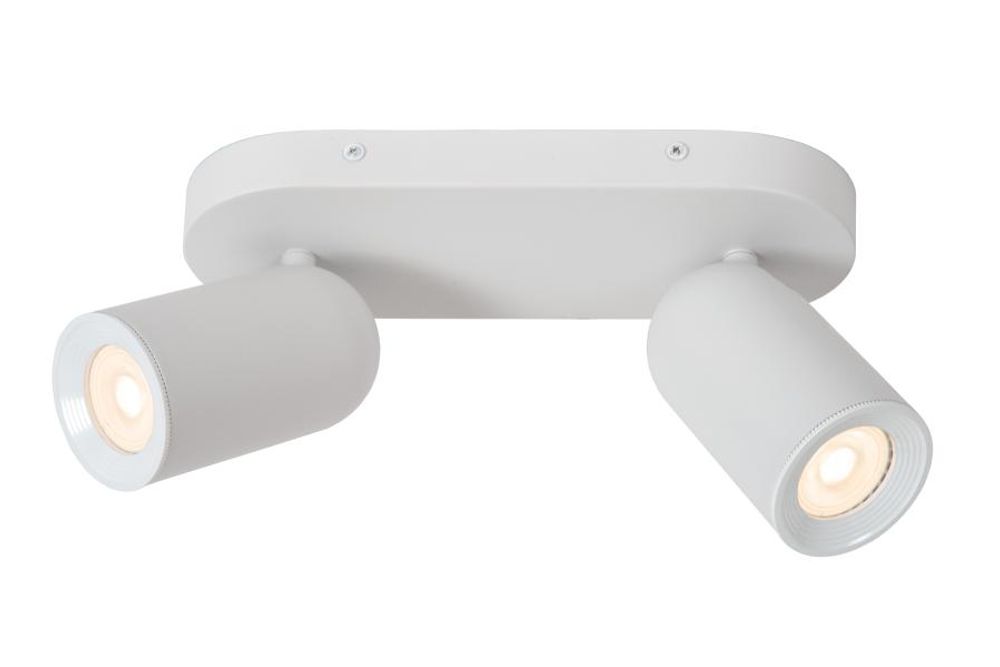 Plafondspot 2x PUNCH - Wit LCD139580231
