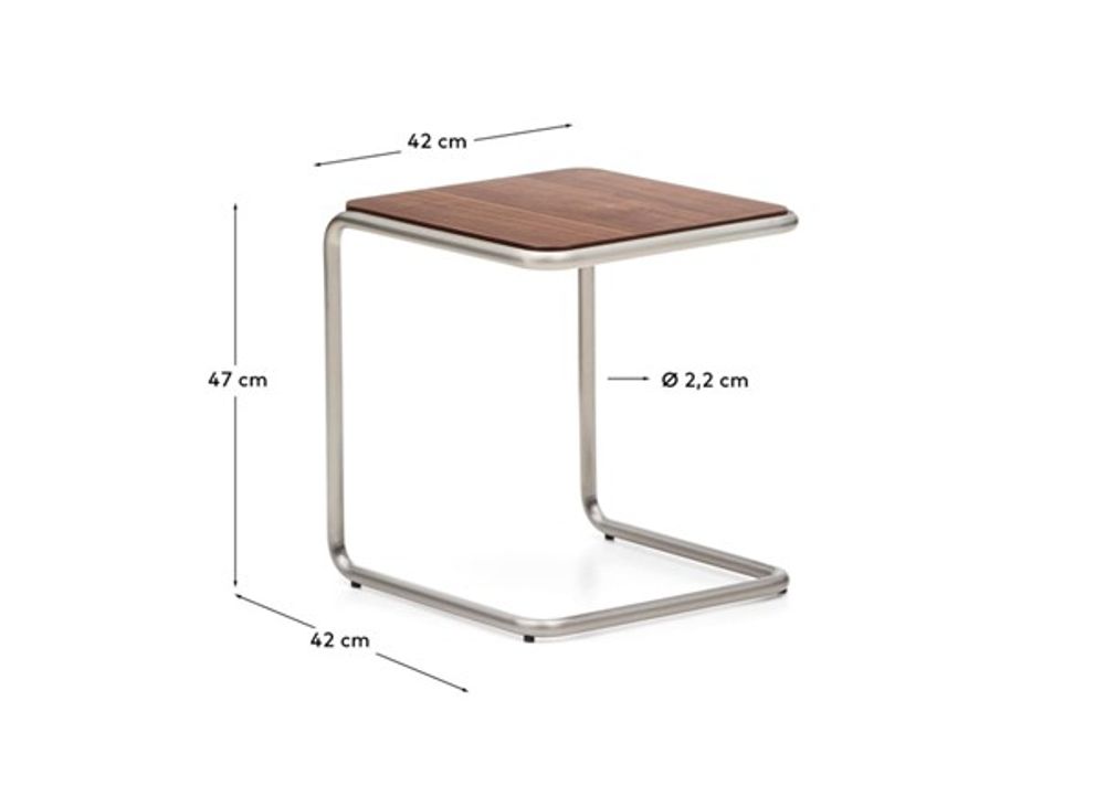 Bijzettafel TARSEL - Walnootfineer KAV C00154WM10