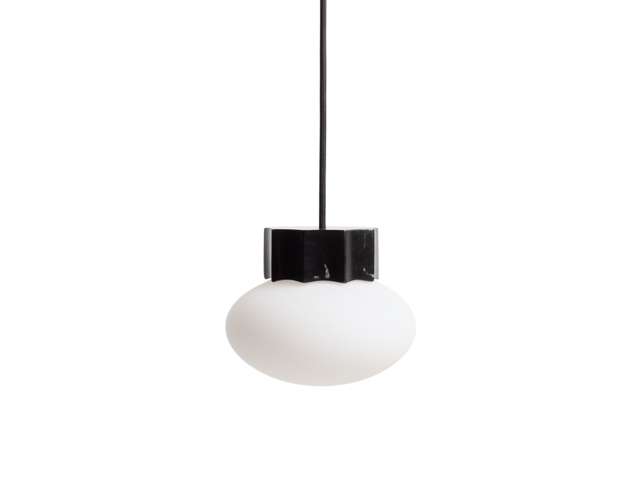 Hanglamp IDELA - Zwart marmer KAV L00322CR01