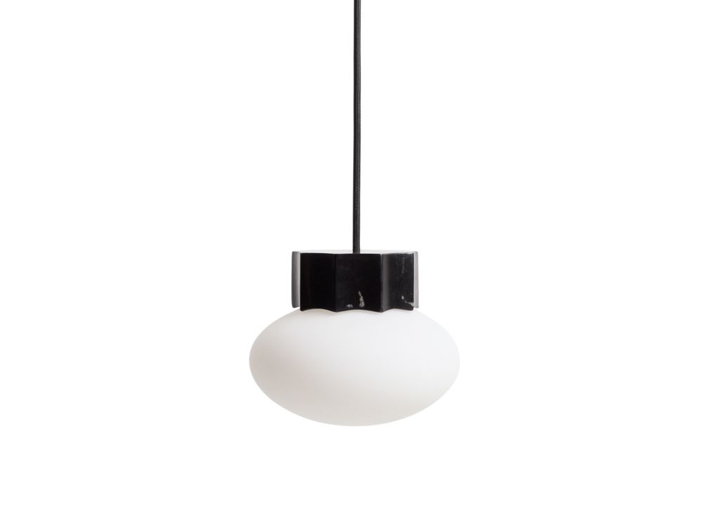 Hanglamp IDELA - Zwart marmer KAV L00322CR01