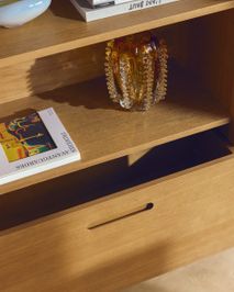 Boekenkast ARELIDA - Massief eikenhout KAV M00187MO11