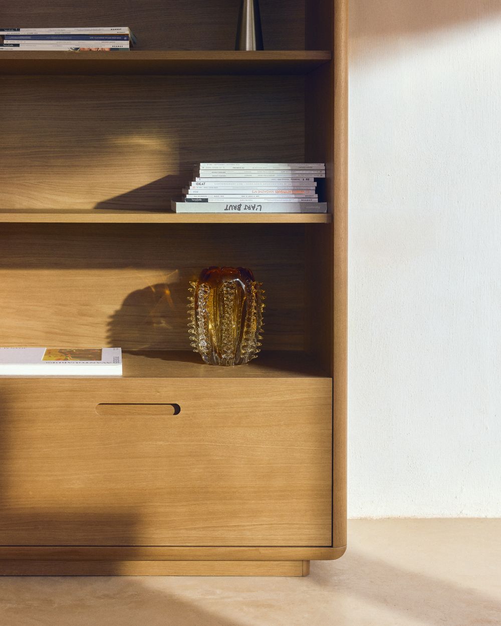 Boekenkast ARELIDA - Massief eikenhout KAV M00187MO11