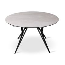 Uitschuifbare tafel BOLETA - Beige keramiek VDC TA-01710