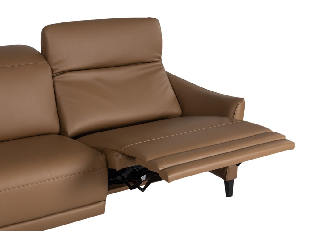 2-zit met elektr. relaxen LOFT - Bruin leder C-NEO-16-HKS1