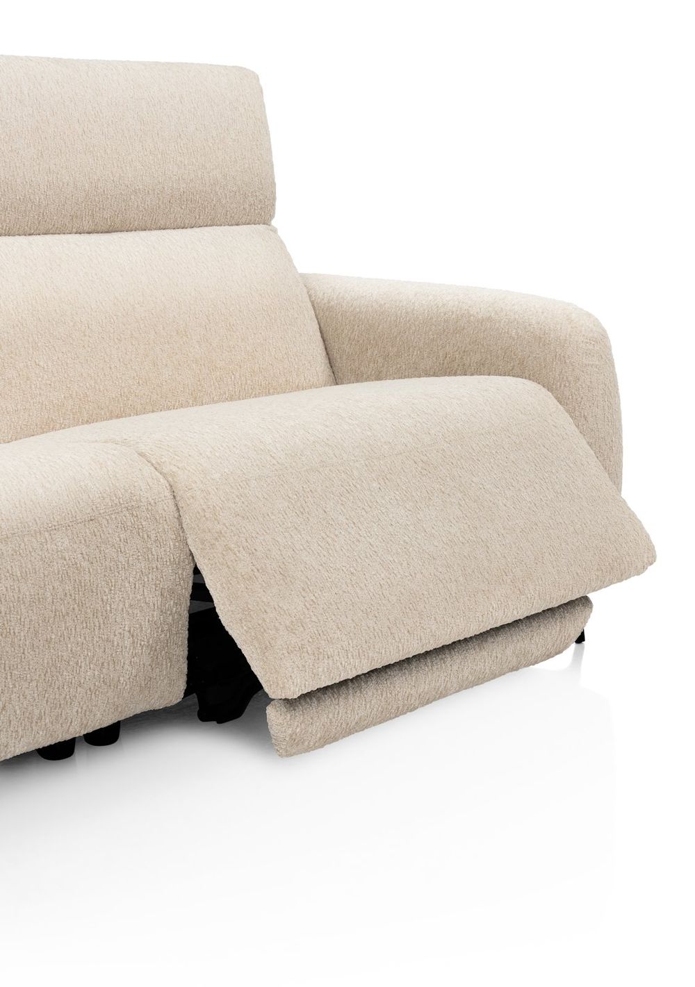 Hoekzetel RIMINI met elektr. relaxen - Crème XOO 56056-CRE