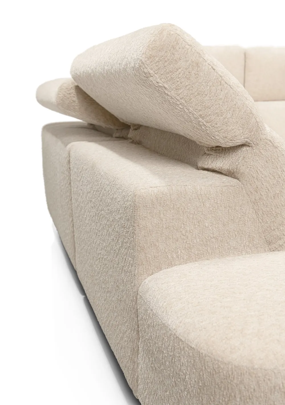 Hoekzetel RIMINI met elektr. relaxen - Crème XOO 56056-CRE