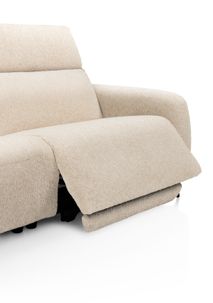 Hoekzetel RIMINI met elektr. relaxen - Crème XOO 56056-CRE