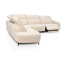 Hoekzetel RIMINI met elektr. relaxen - Crème XOO 56056-CRE