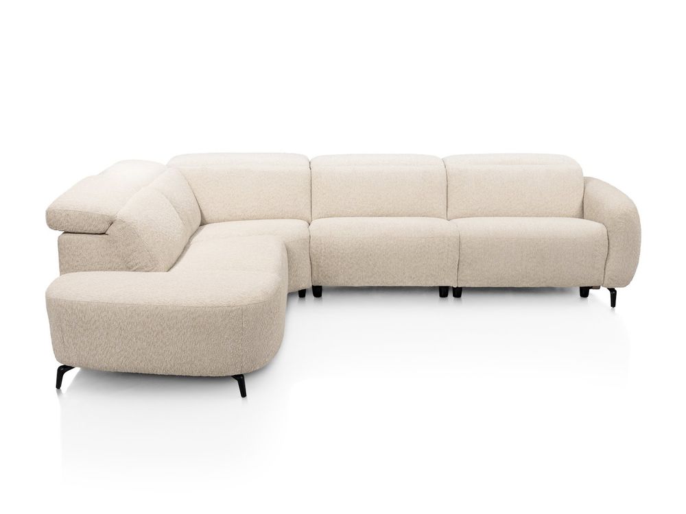 Hoekzetel RIMINI met elektr. relaxen - Crème XOO 56056-CRE