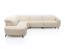 Hoekzetel RIMINI met elektr. relaxen - Crème XOO 56056-CRE