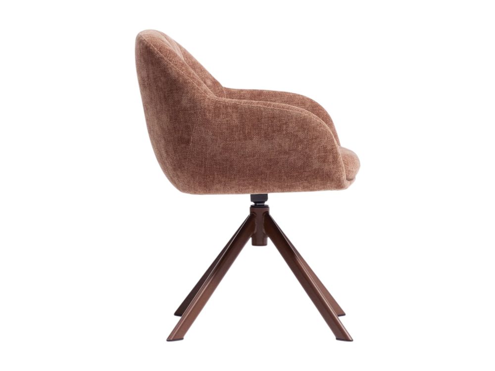 Draaibare armstoel DORINA - Bruin KAV C00512UP10