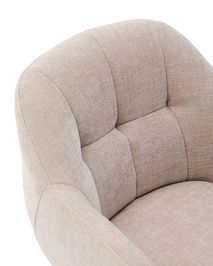 Draaibare armstoel DORINA - Roodbruin KAV C0100236JO12