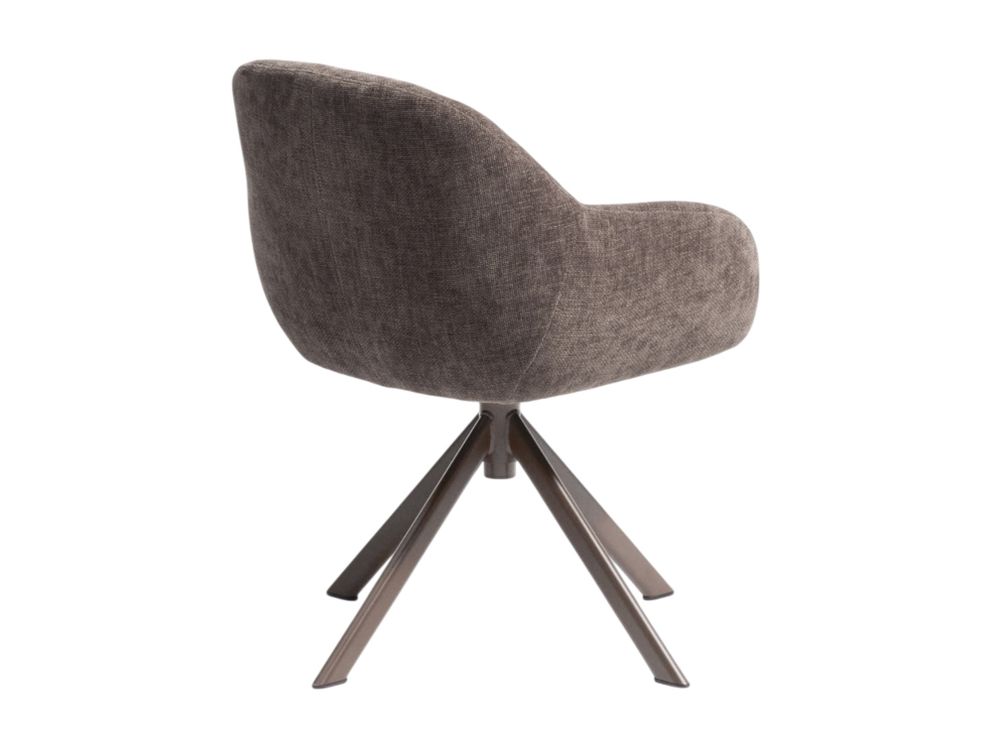 Draaibare armstoel DORINA - Bruin KAV C00525UP09