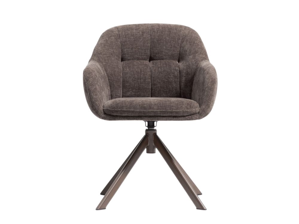 Draaibare armstoel DORINA - Bruin KAV C00525UP09