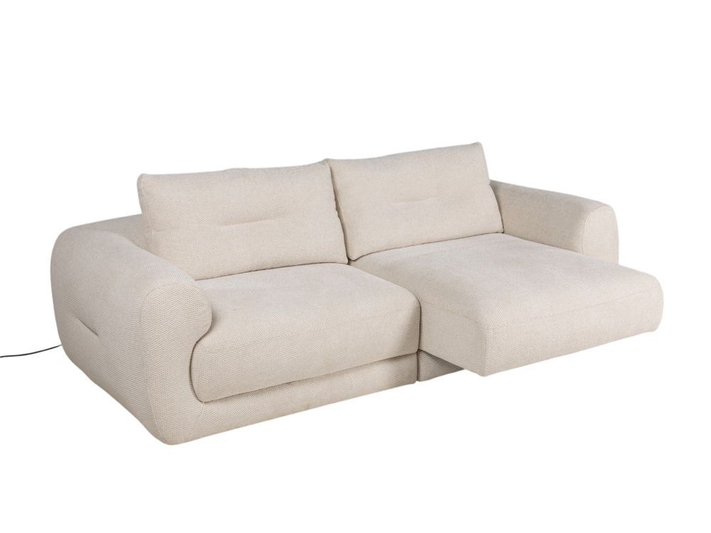 3-zit met elektr. relaxen CHILL - Beige C-KUK-26-HKS1