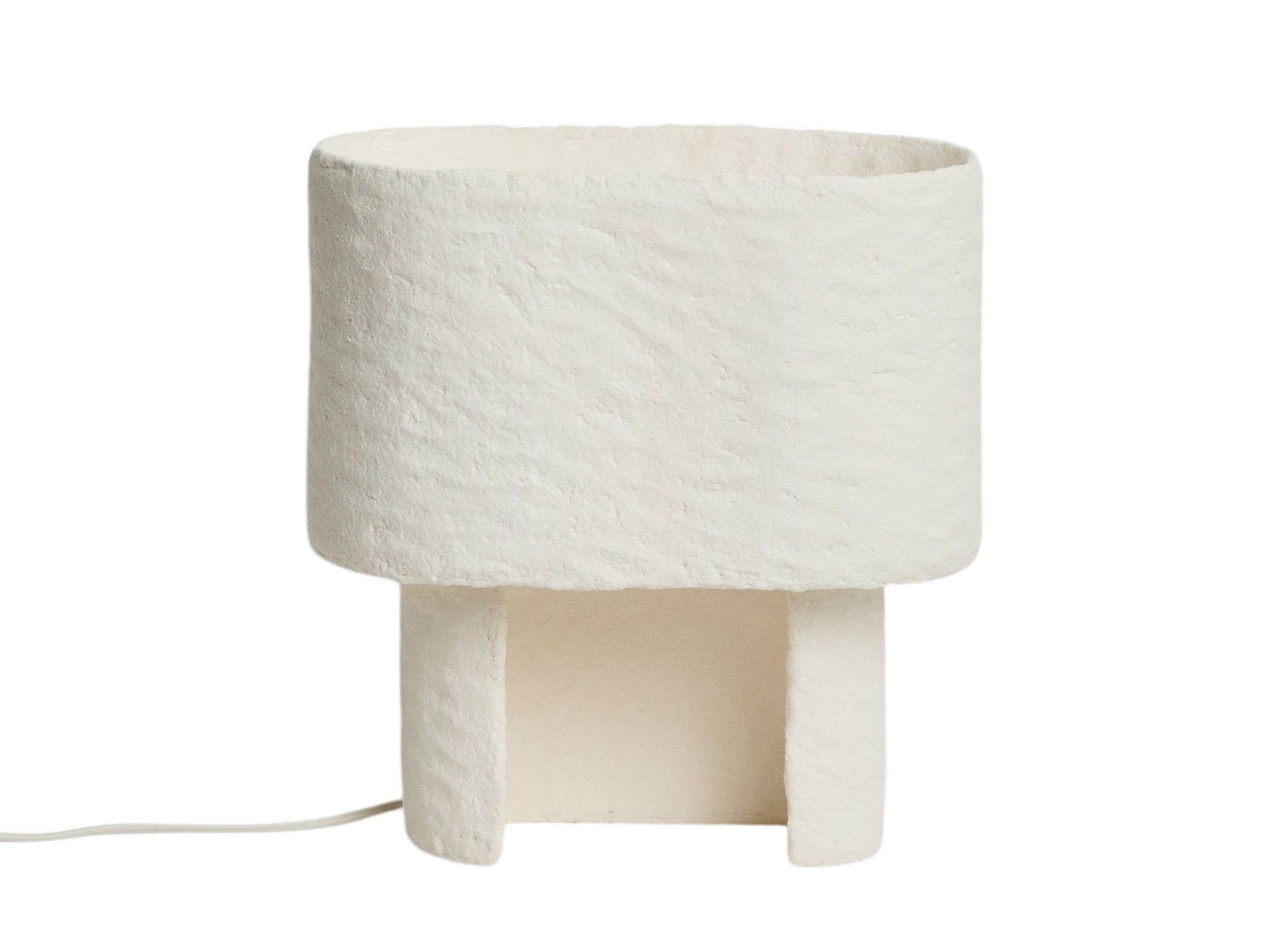 Tafellamp BEDALA - Wit papier-maché KAV L00303CP05