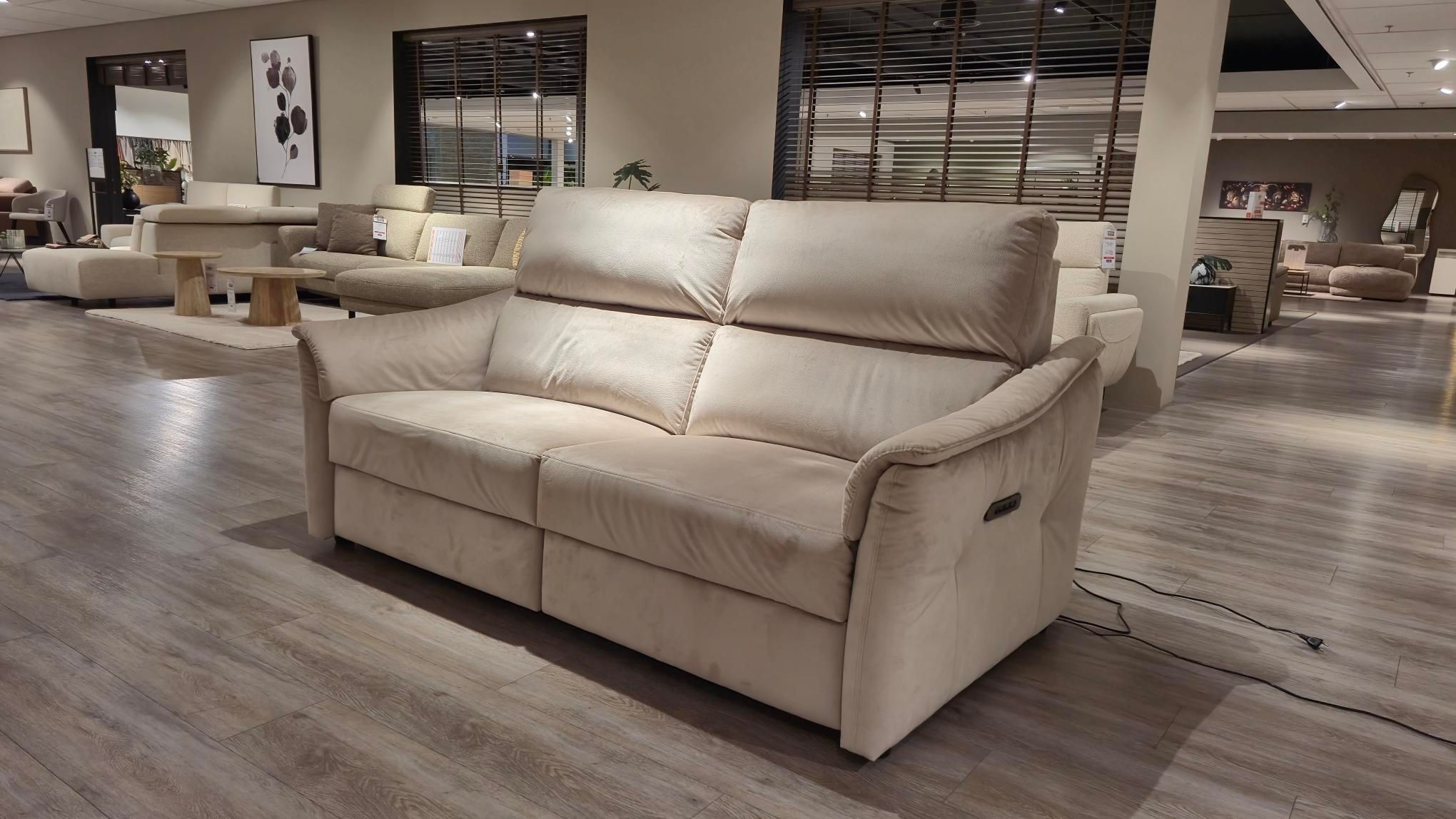 2-zit met elektr. relaxen DUNE - Beige