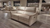 2-zit met elektr. relaxen DUNE - Beige C-CAL-161-HKS1