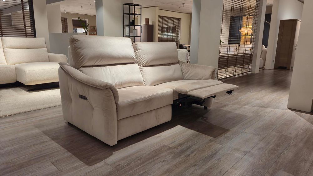 2-zit met elektr. relaxen DUNE - Beige C-CAL-161-HKS1