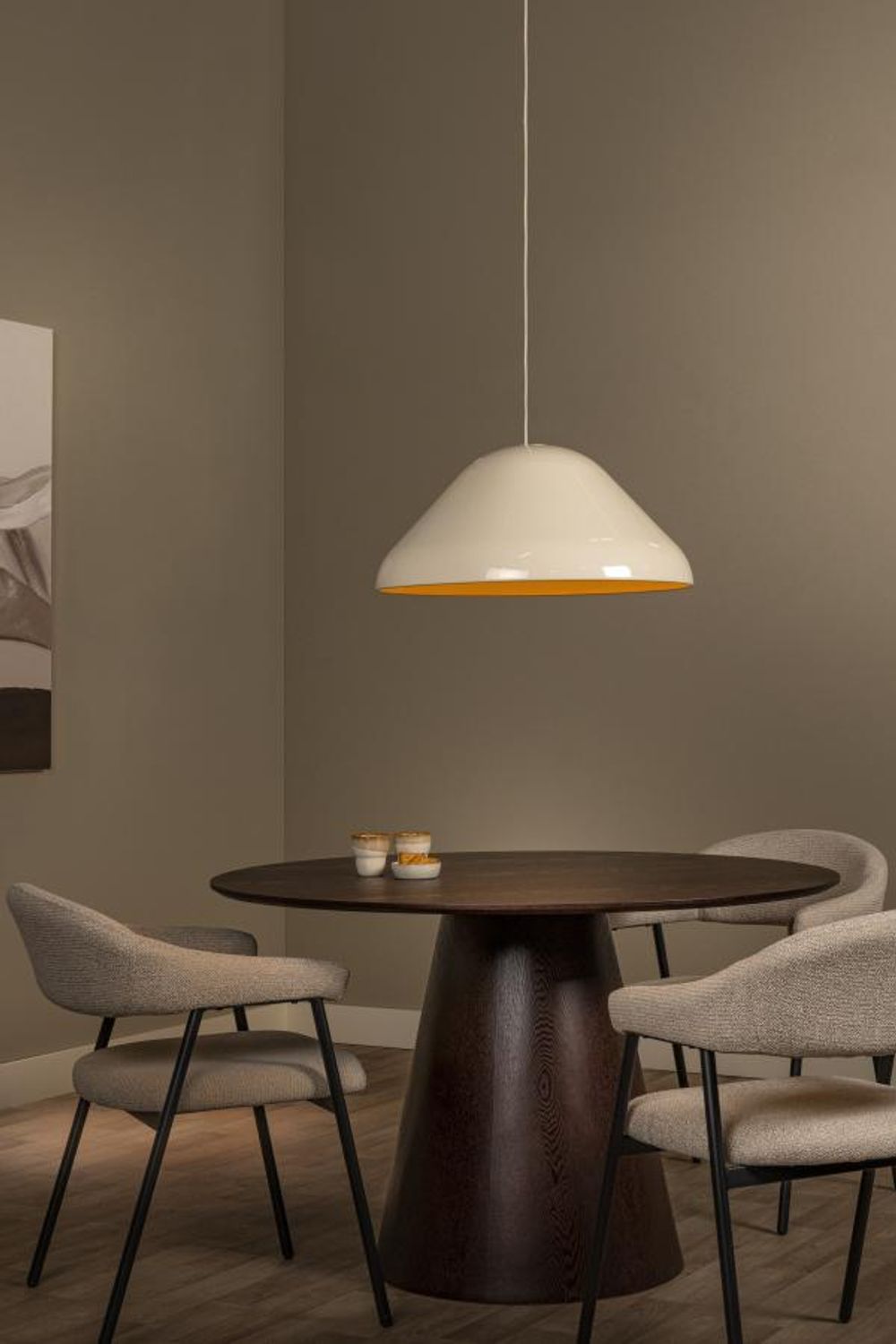 Hanglamp-Taupe-Ø56-1xE27-40W-Metaal LCD654055638