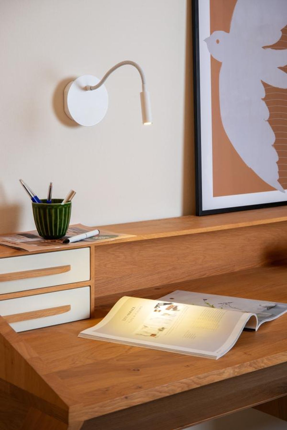 Oplaadbare wandlamp JOLIJN - Wit LCD772890331
