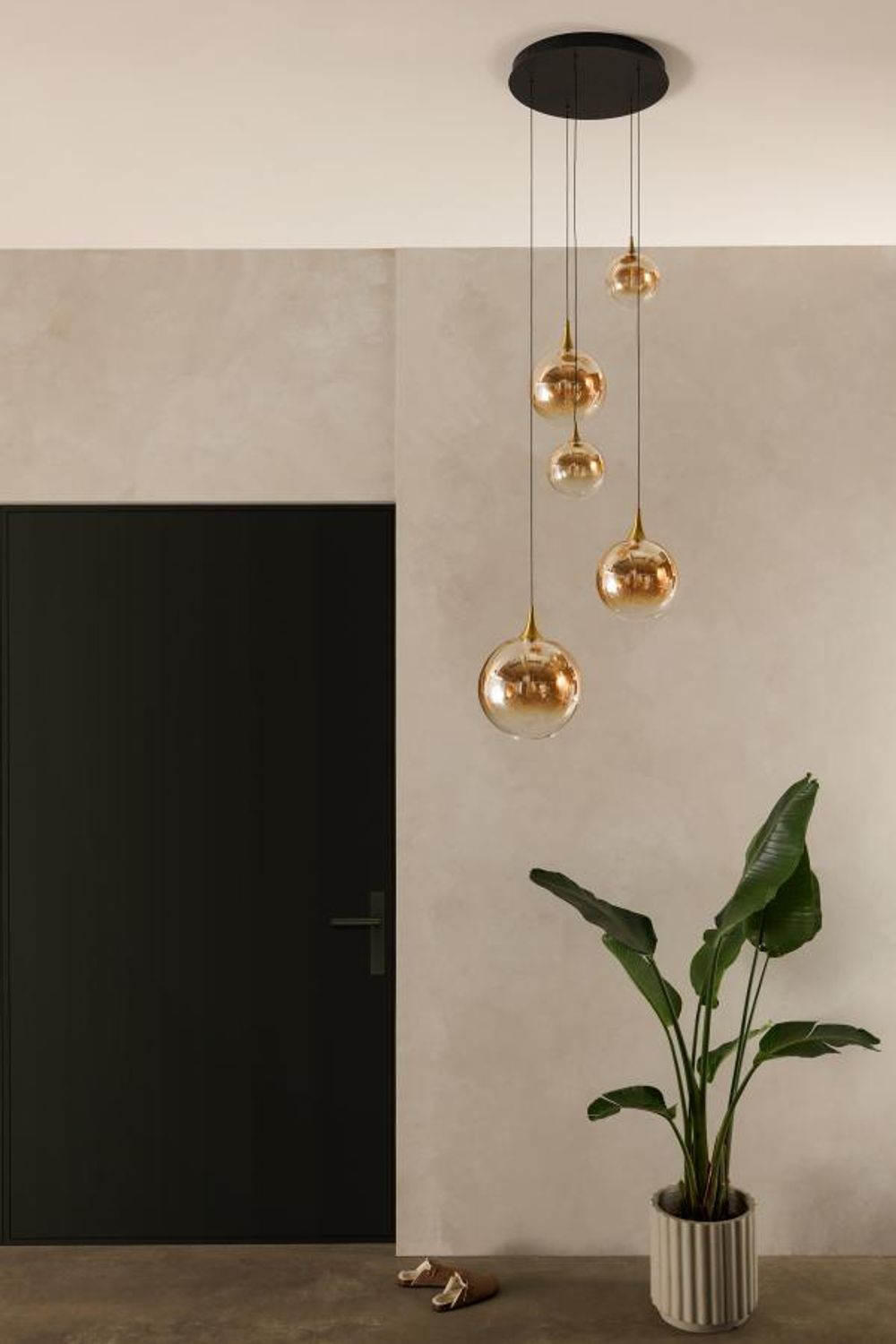 Hanglamp GISELA - Amber LCD134942762
