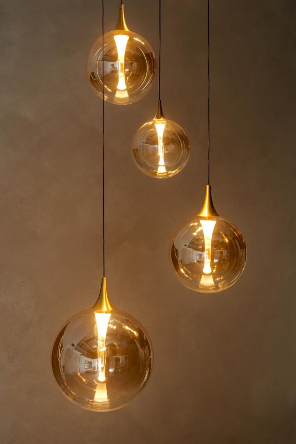 Hanglamp GISELA - Amber LCD134942762