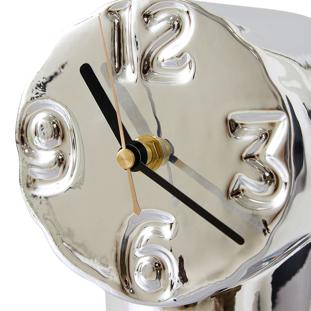 Klok RETRO CERAMIC - Chroom HKI ACL0005