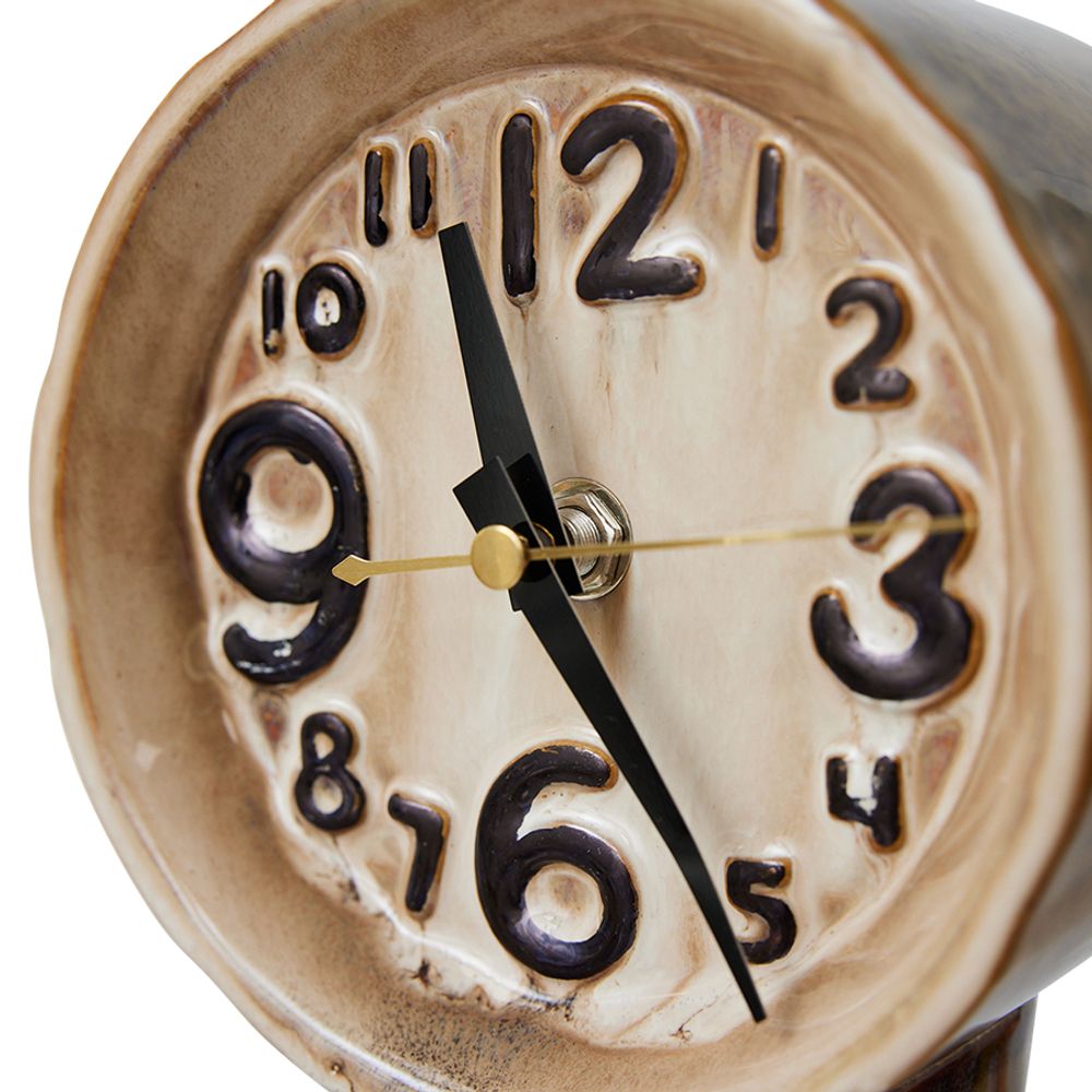 Klok RETRO CERAMIC - Chroom HKI ACL0002