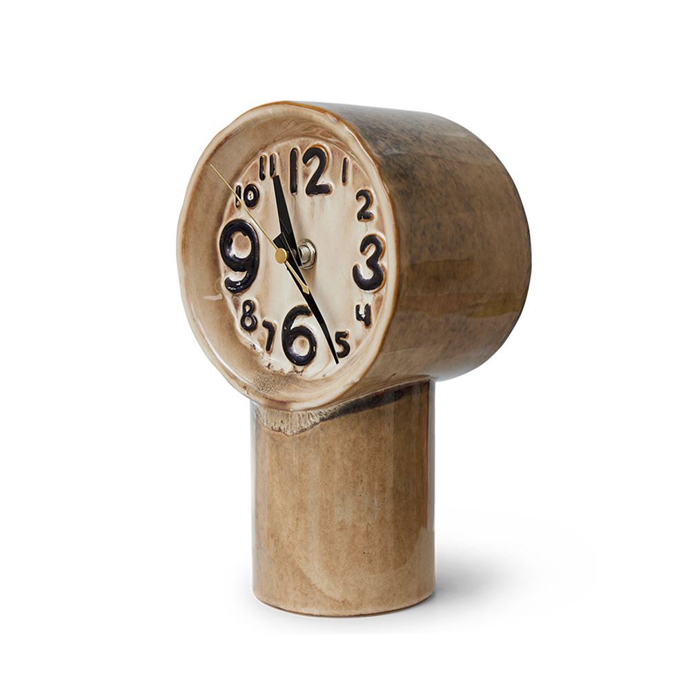 Klok RETRO CERAMIC - Chroom HKI ACL0002