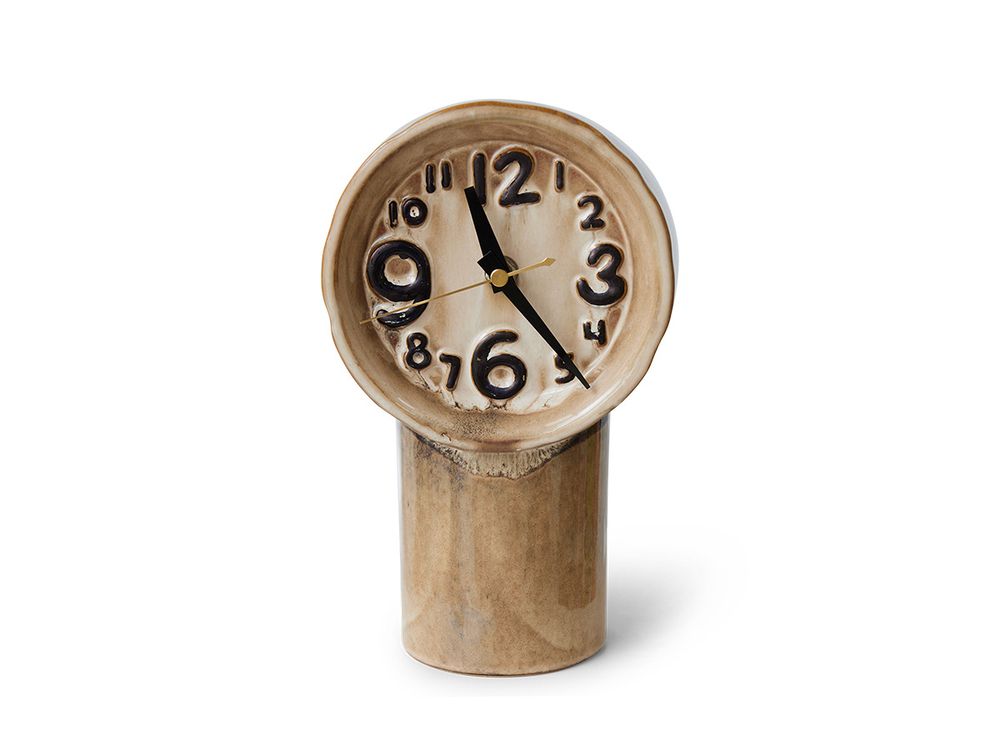 Klok RETRO CERAMIC - Chroom HKI ACL0002