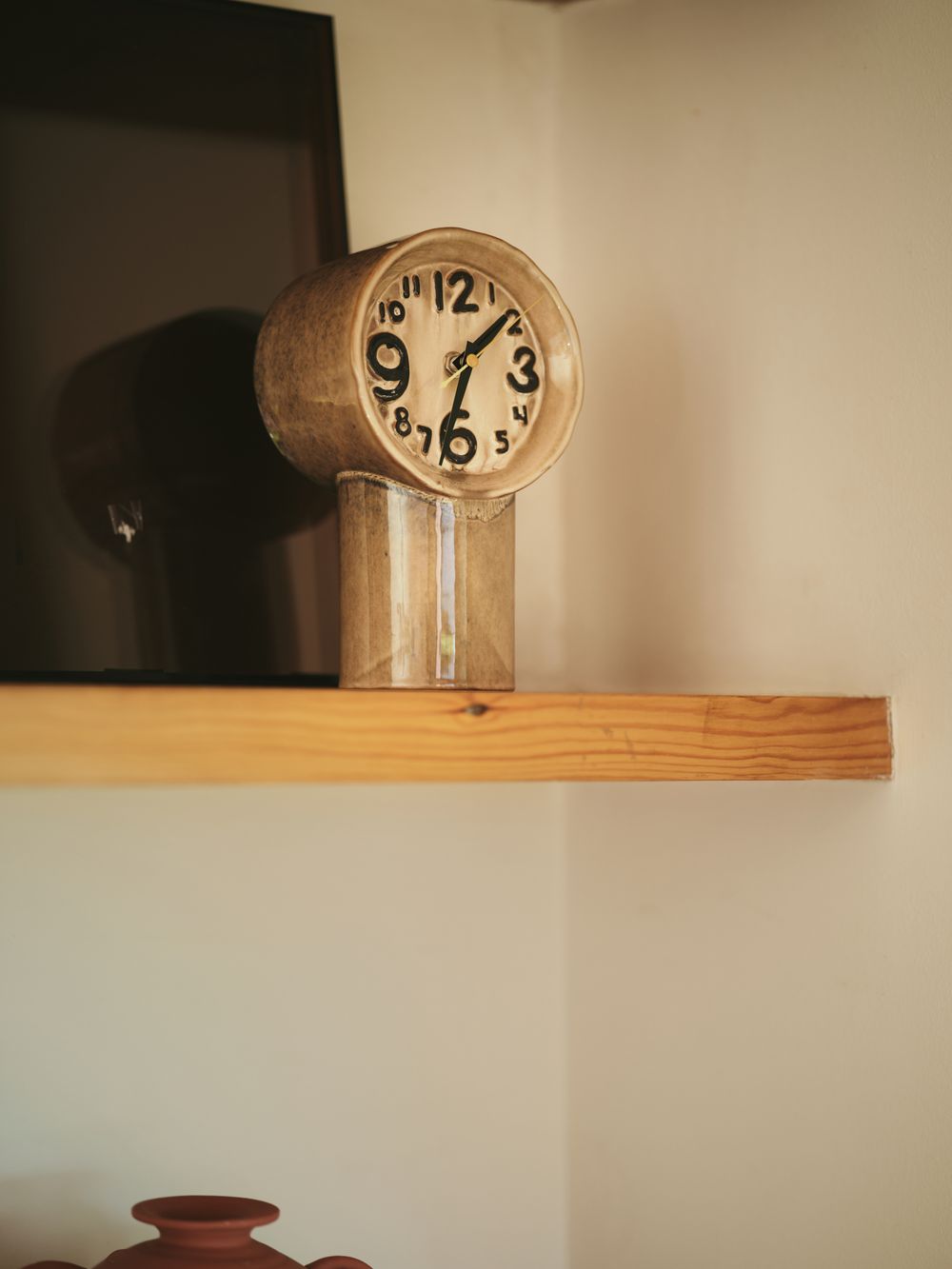 Klok RETRO CERAMIC - Chroom HKI ACL0002