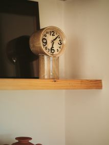 Klok RETRO CERAMIC - Chroom HKI ACL0002