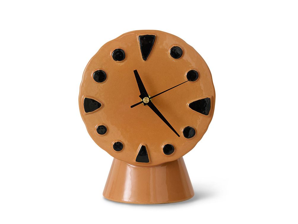 Klok RETRO CERAMIC - Roze