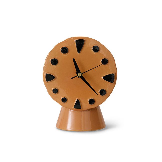 Klok RETRO CERAMIC - Roze