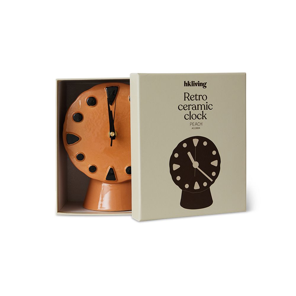 Klok RETRO CERAMIC - Chroom HKI ACL0004