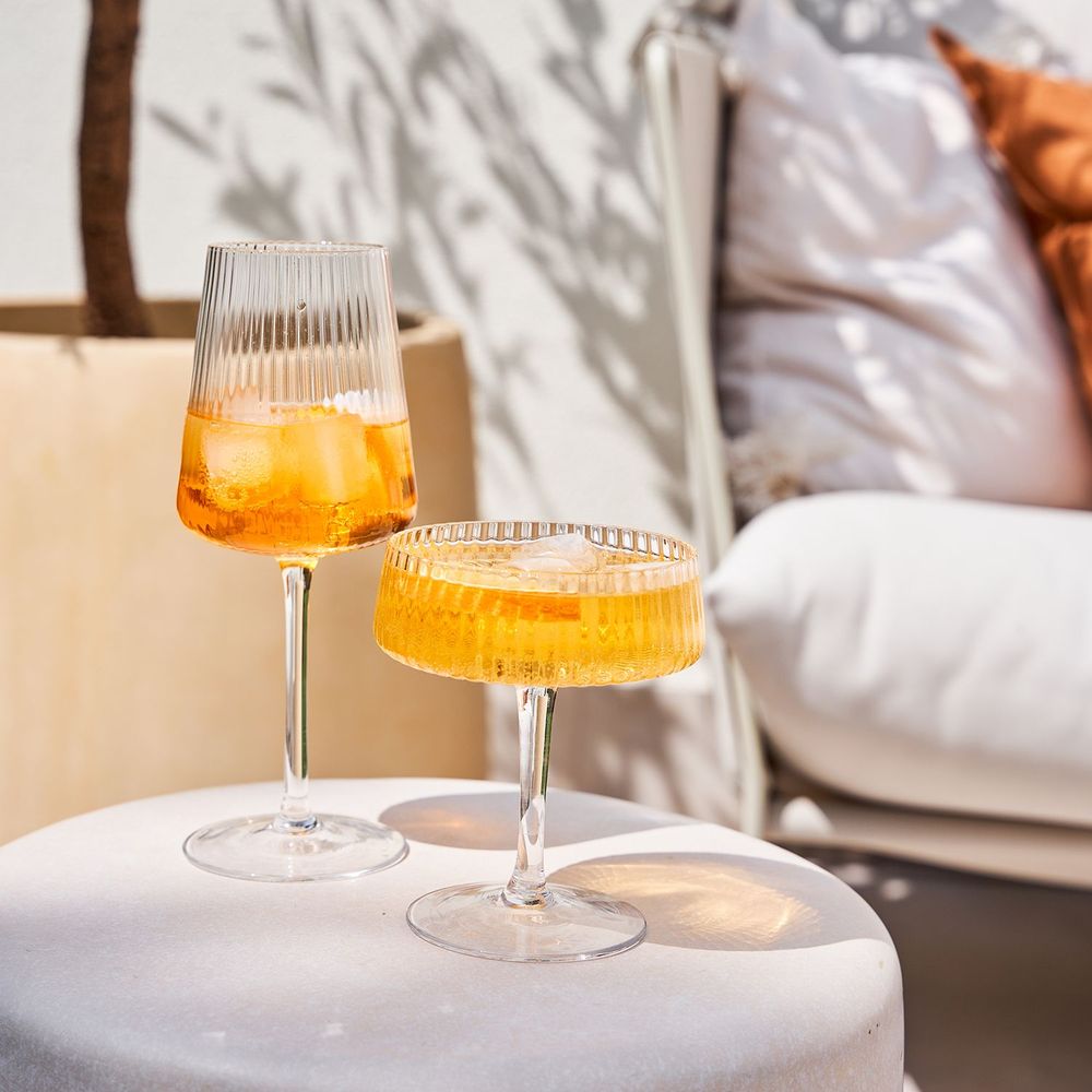 Set van 4 champagneglazen coupe RAY ART 856046
