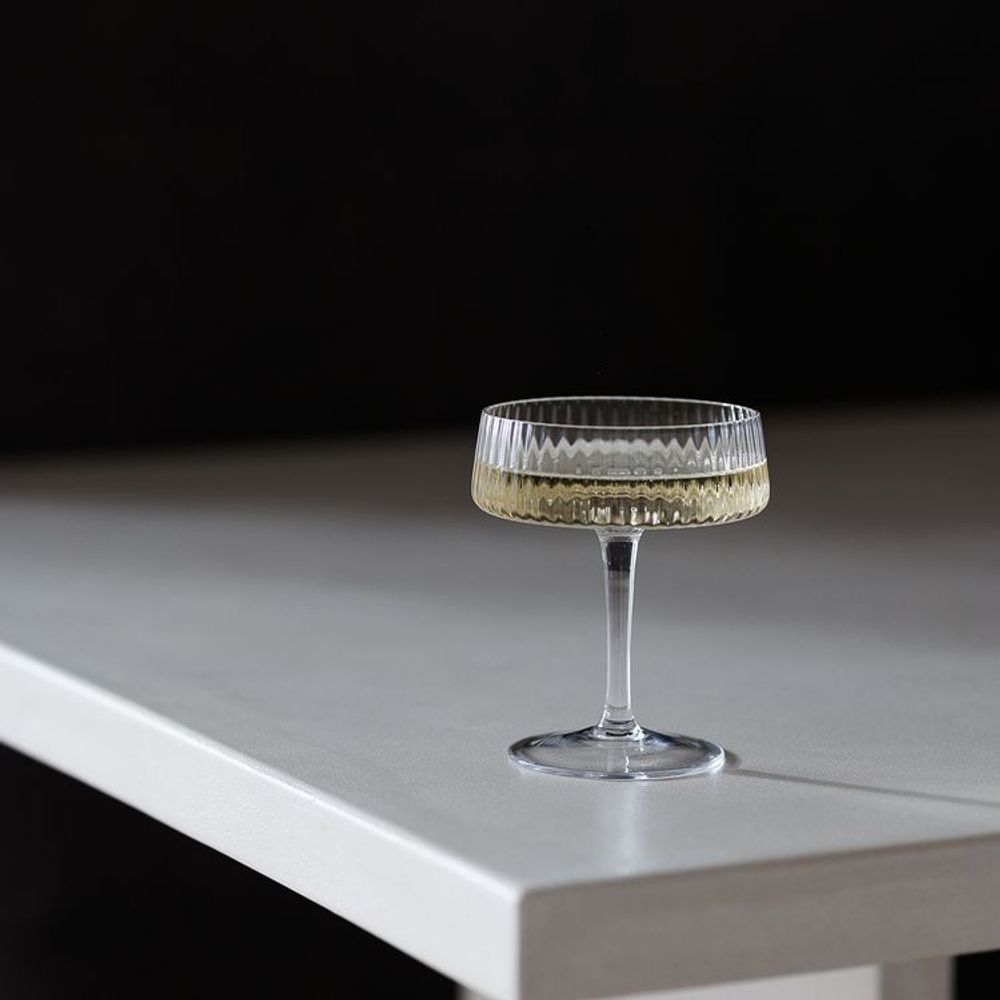Set van 4 champagneglazen coupe RAY ART 856046