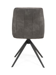 Set van 6 eetkamerstoelen FERRARA - Grijs C-MED-FE-SET1