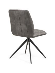 Set van 6 eetkamerstoelen FERRARA - Grijs C-MED-FE-SET1