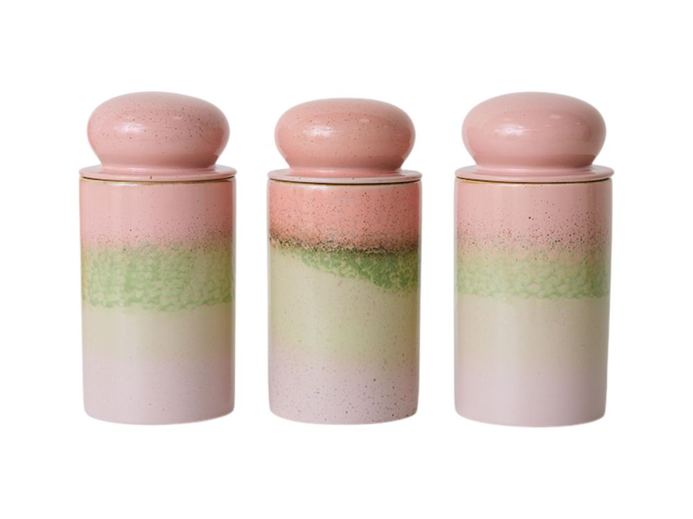 Voorraadpot 70s CERAMICS - Roze HKI KST0193