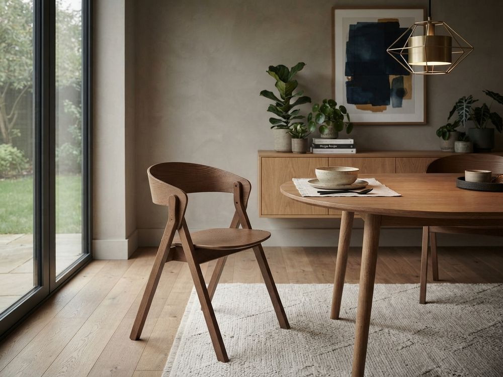 Eetkamerstoel GODIA - Walnoot eikenfineer KAV C00399MF10