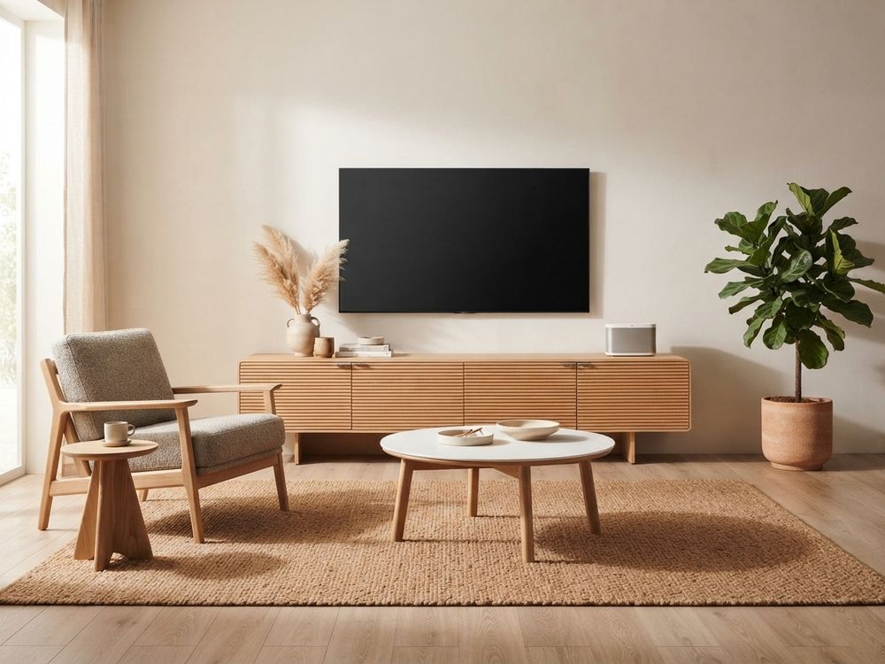Tv-meubel NORLEN - Walnootfineer KAV M00292MO10